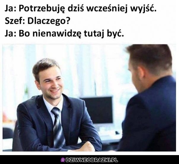 Wyjście wcześniej