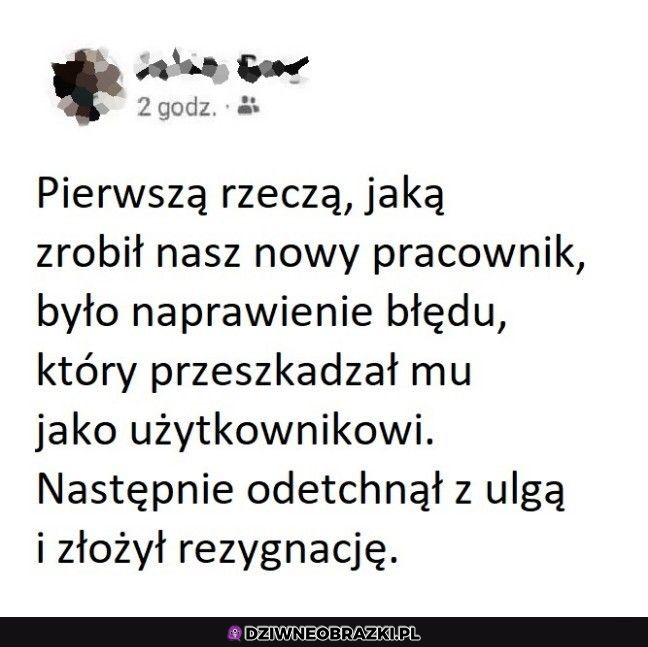 Ale musiał go wkurzać