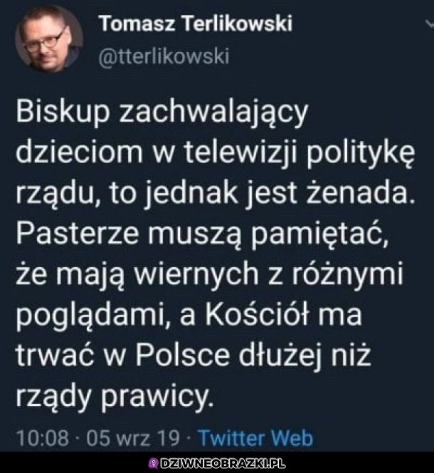 Terlikowski napisał coś mądrego