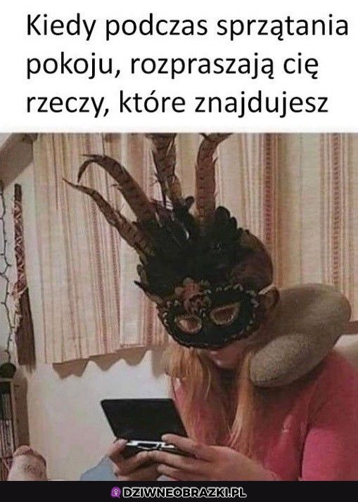 Ten moment podczas sprzątania