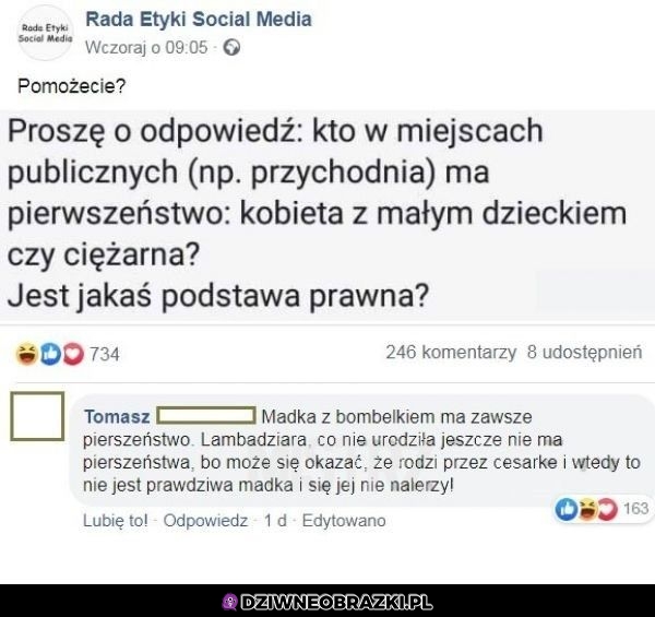 Ten komentarz powinien jej to wyjaśnić