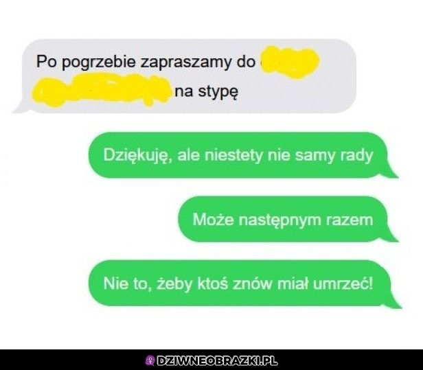 Dosyć niezręczna odpowiedź