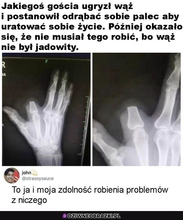 Trochę go poniosło