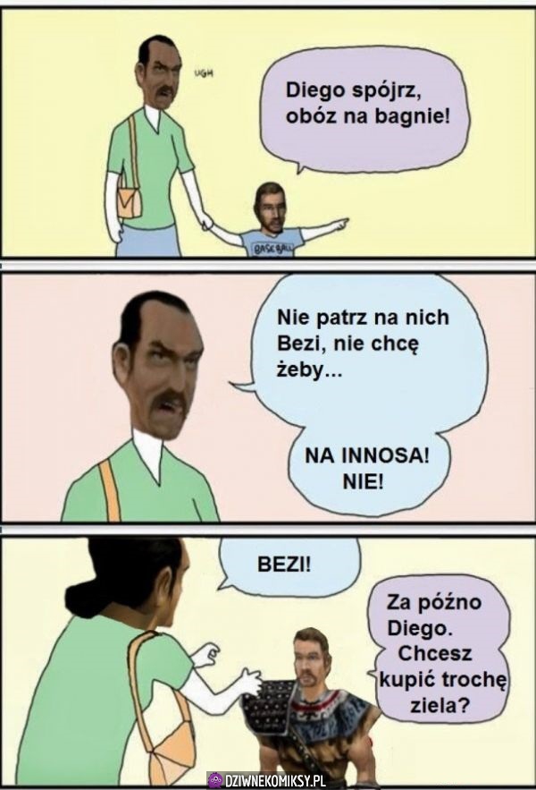 Obóz na bagnie