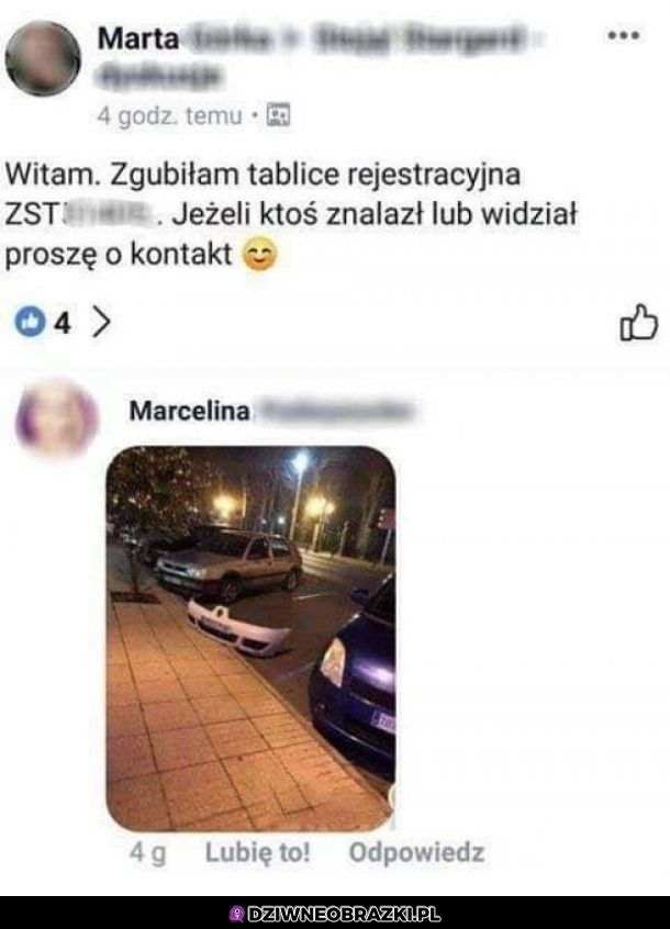 Została na miejscu