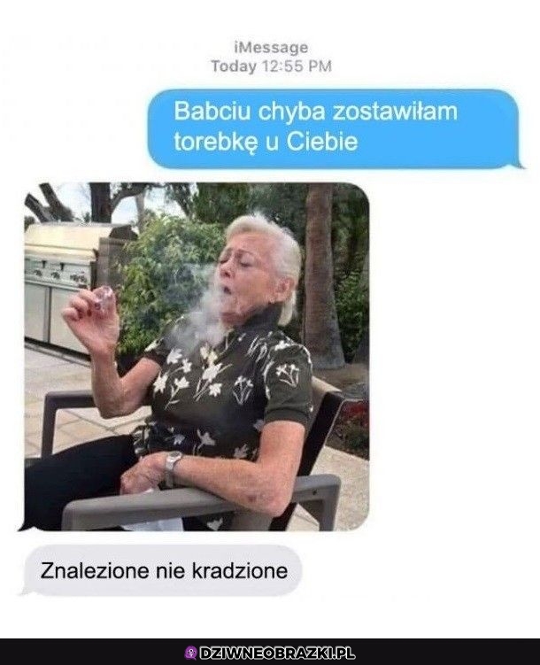 Kiedy babcia jest mega wyluzowana