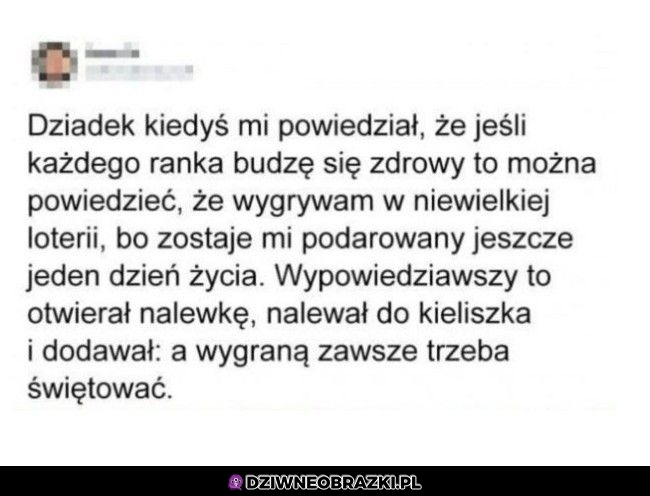 Tak trzeba żyć