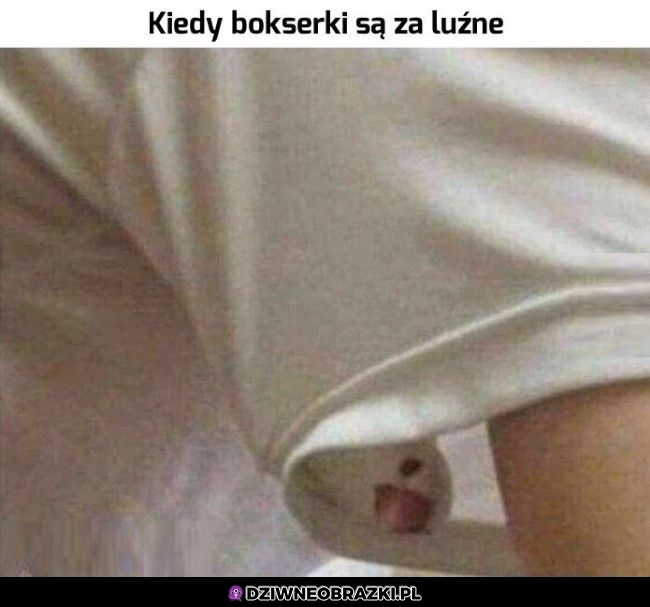 Za luźne bokserki