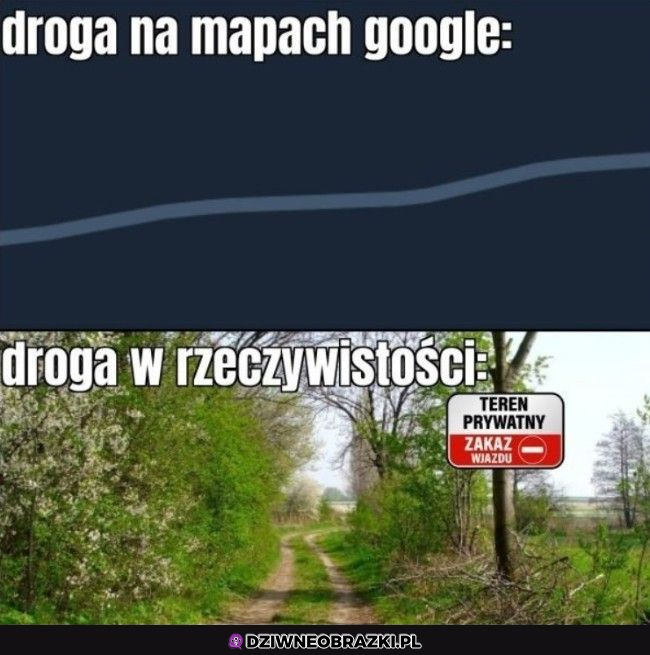 Droga w rzeczywistości...