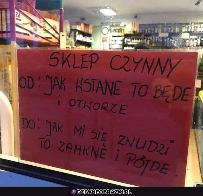 Takie godziny pracy