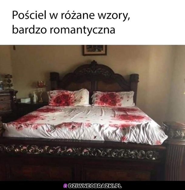 Bardzo romantyczna pościel
