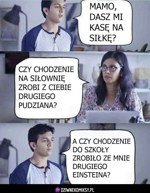 Kiedy chcesz kasę na siłkę