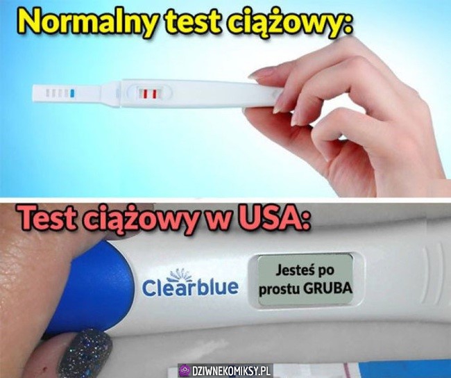 Testy ciążowe w USA