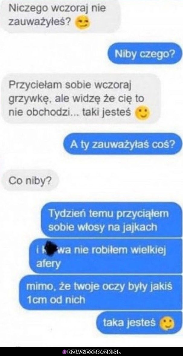 No i kto tutaj nie zwraca uwagi co?