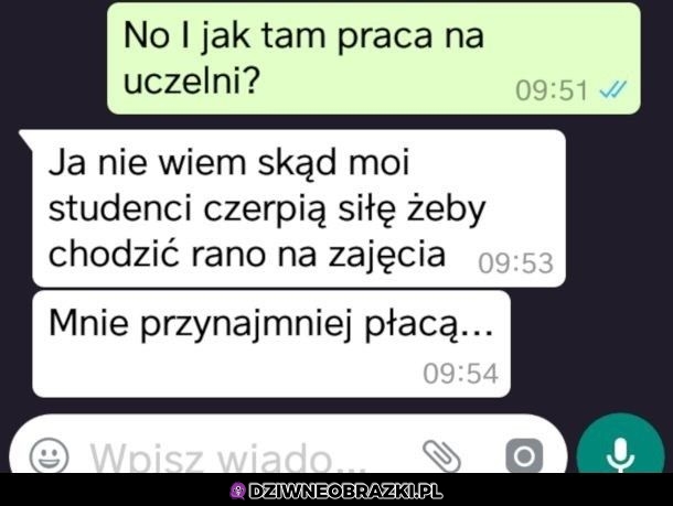 Kiedy kumpel został wykładowcą