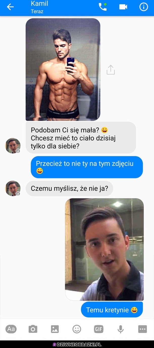 Kiedy jesteś kretynem ale próbujesz bajerki