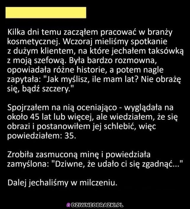 Trochę niezręcznie wyszło