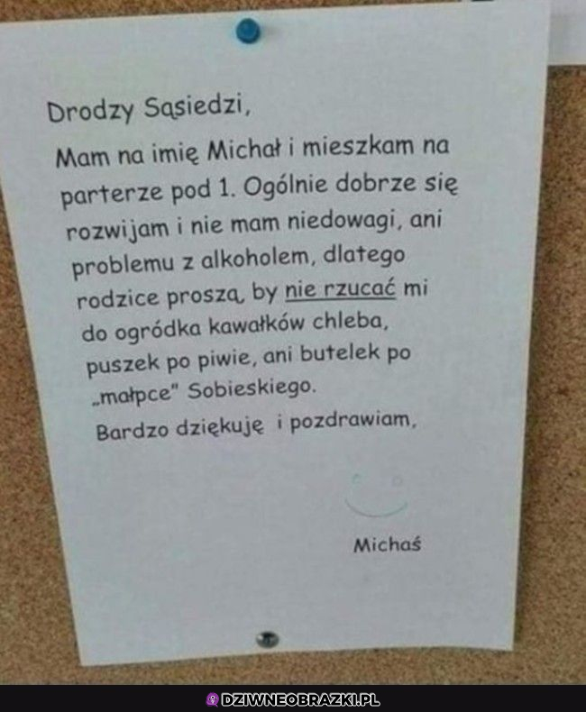 Bardzo ładnie zwrócił uwagę 