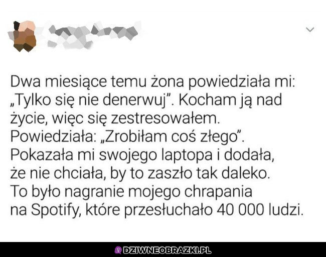 Kiedy żona zrobi taki numer