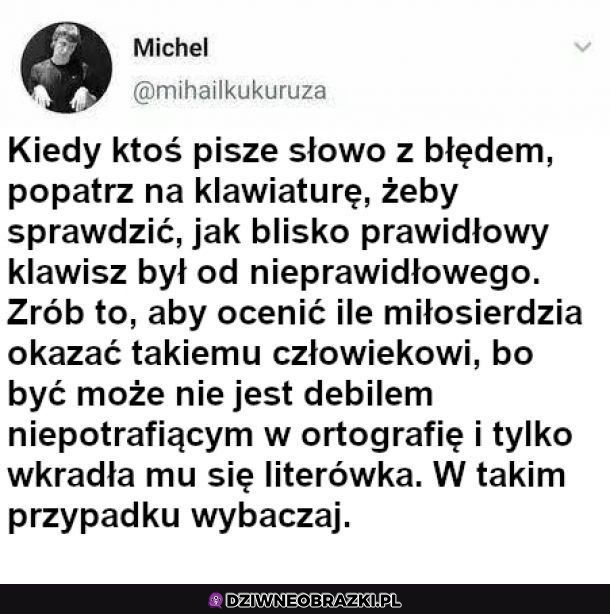 W takim przypadku wybaczajcie