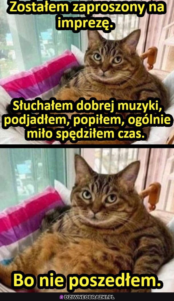 Kiedy dostaniesz zaproszenie na imprezę