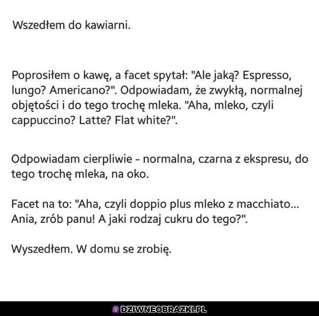 W kawiarni