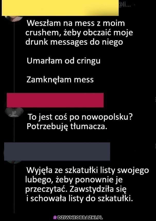 Tłumaczenie potrzebne