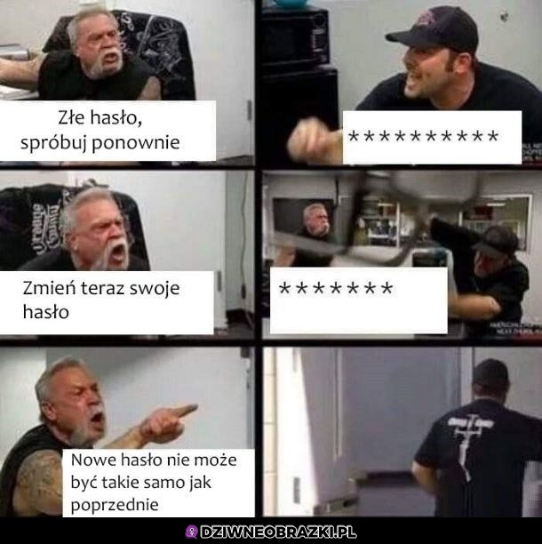 Złe hasło
