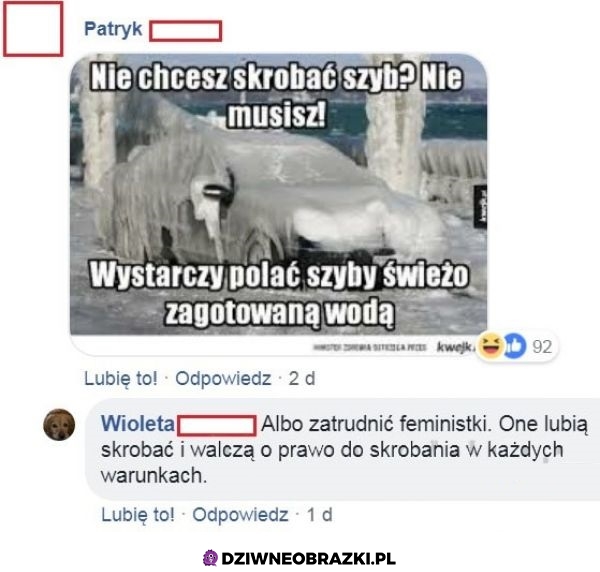 Kiedy nie chcesz skrobać