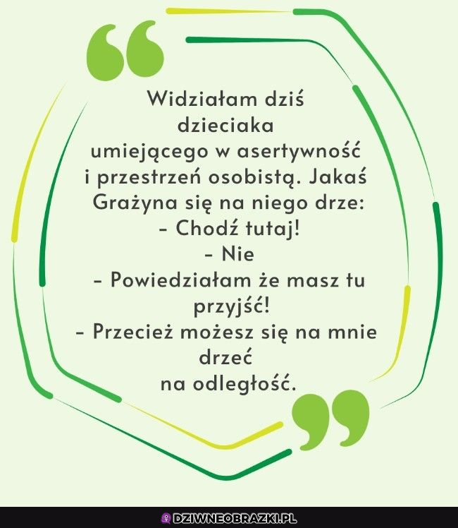 asertywne dziecko