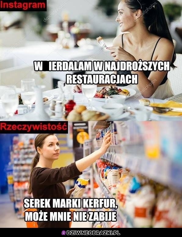 Insta vs rzeczywistosć