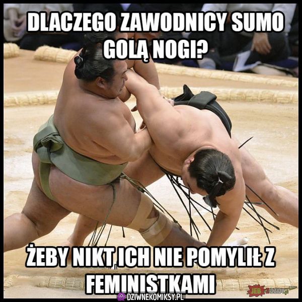 Zawodnicy sumo golą nogi