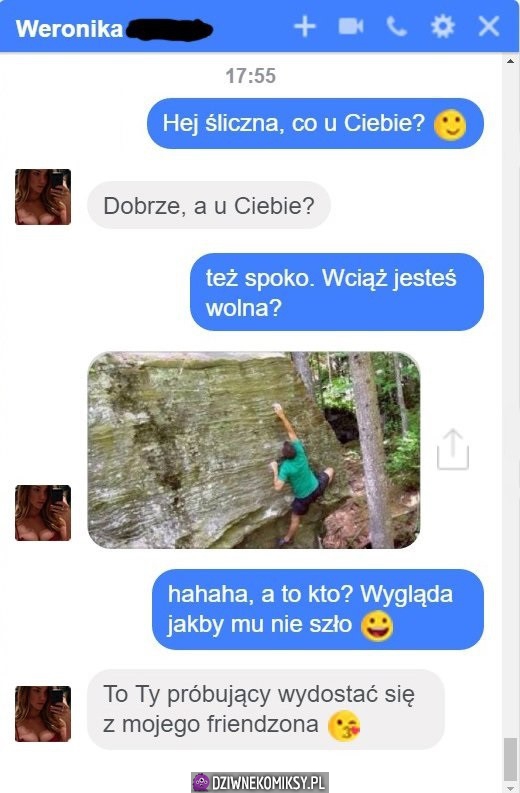 Przynajmniej próbował