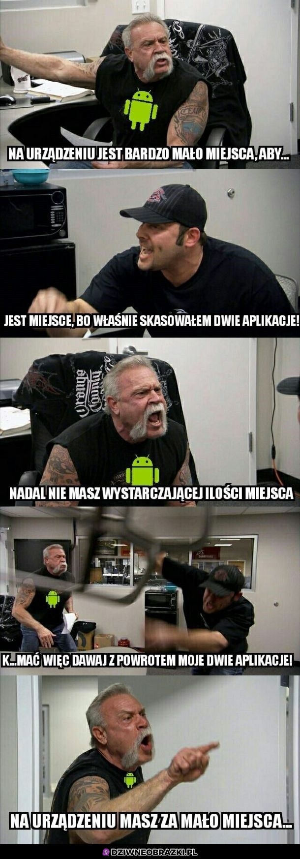 Za mało miejsca