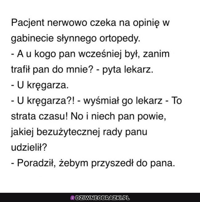 Wizyta u ortopedy