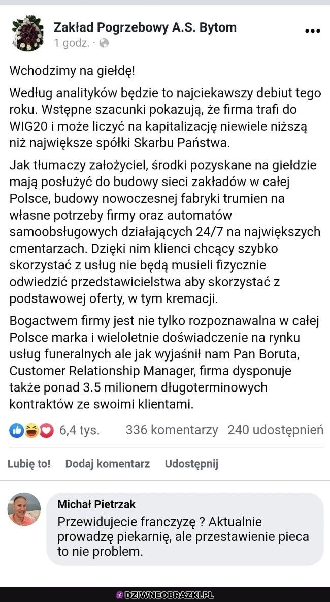 Debiut roku na giełdzie!
