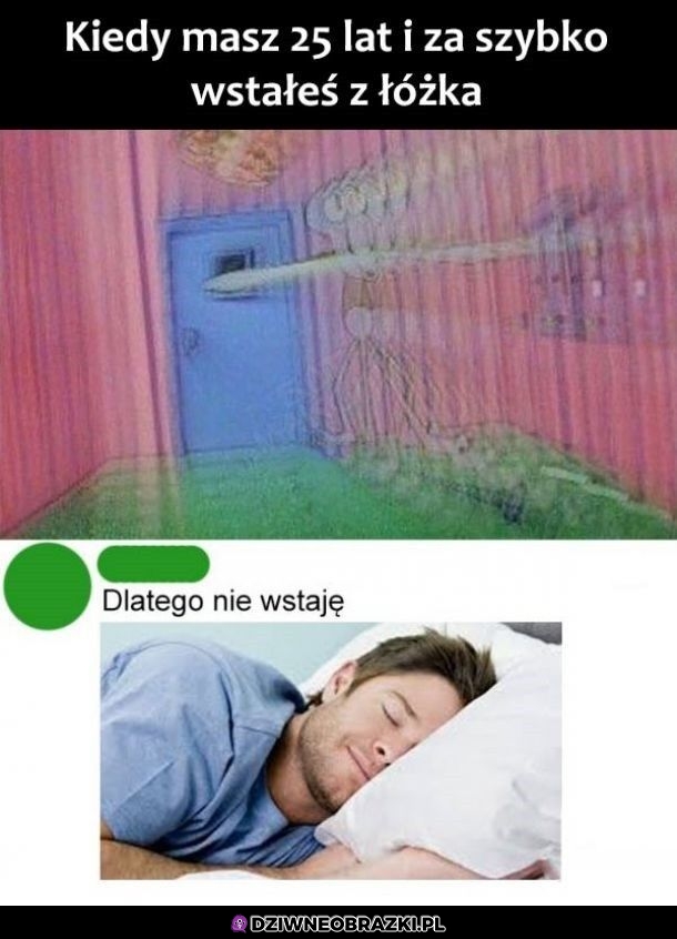 Kiedy za szybko wstaniesz z łóżka