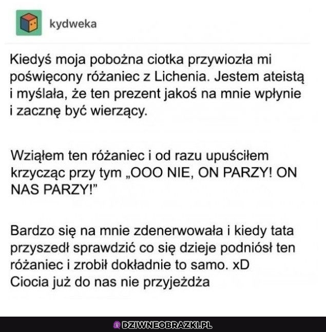 Kiedy ciotka nie akceptuje twojego podejścia do życia