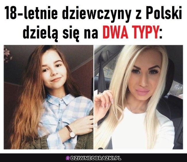 Dwa typy osiemnastek