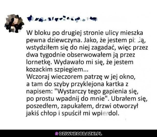 Chyba nie na to liczył