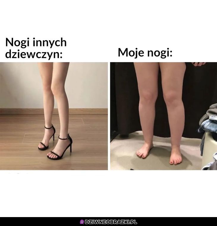 Nogi innych vs moje