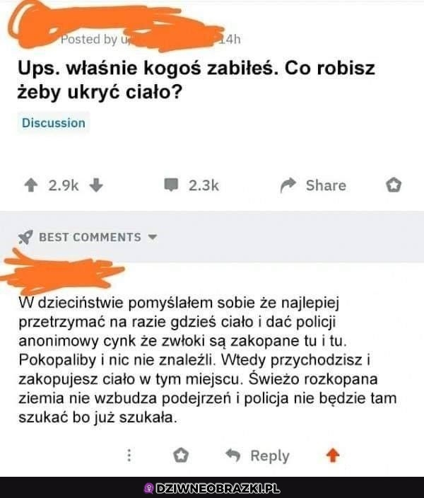Świetny pomysł jak ukryć ciało
