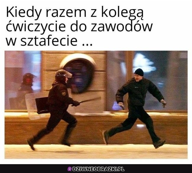 Trening z ziomeczkiem