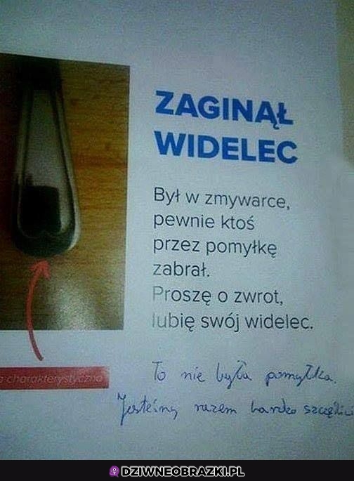 Zaginiony widelec