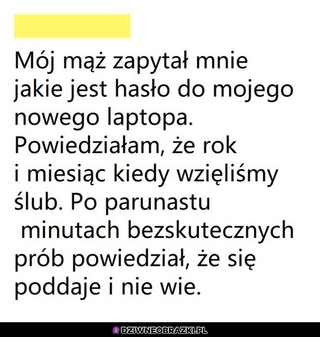 Zapomniało mu się