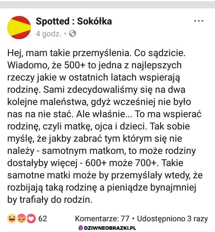 Kolejny "genialny" pomysł ulepszenia 500+