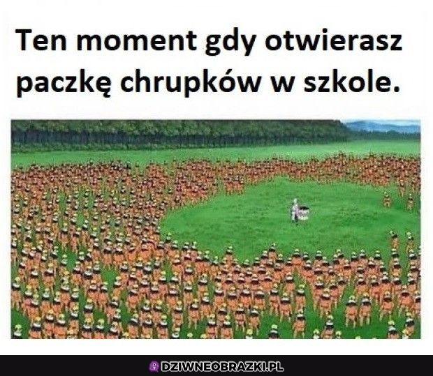 Kiedy otworzysz chrupki