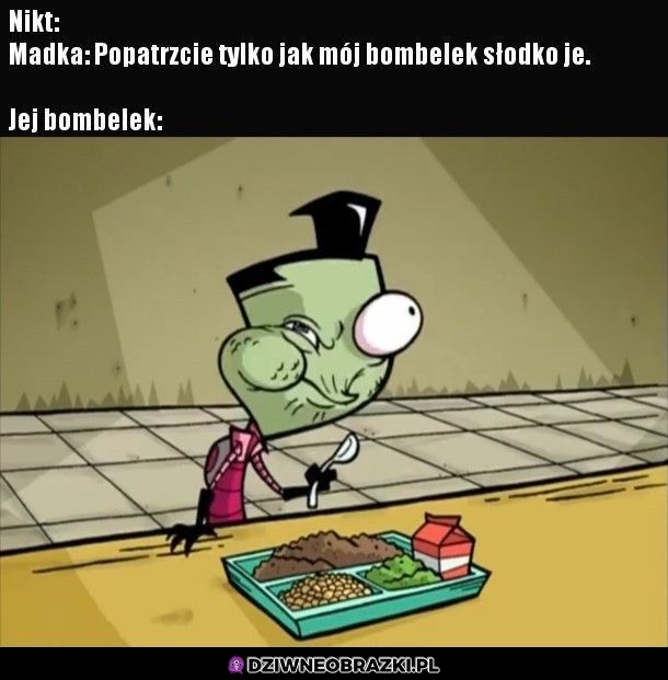 Słodko je ten bombelek