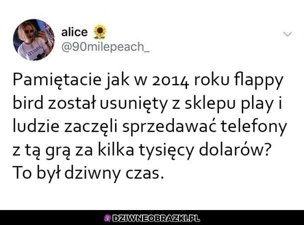 To było dziwne