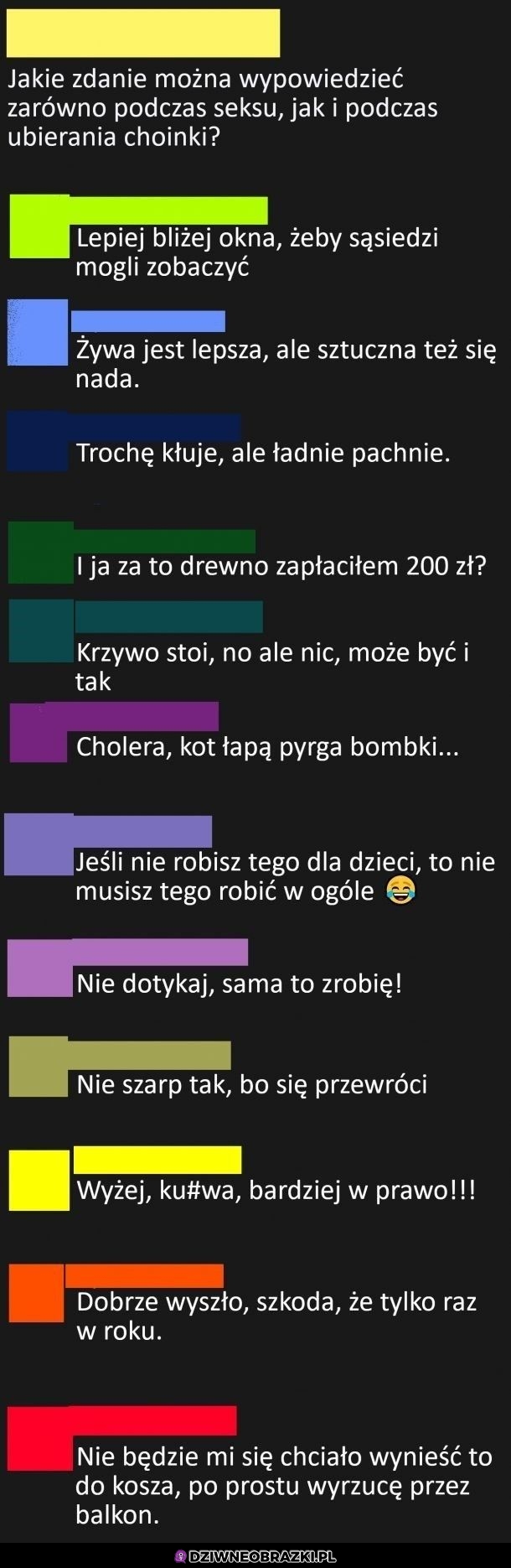 Co można powiedzieć w obu sytuacjach?